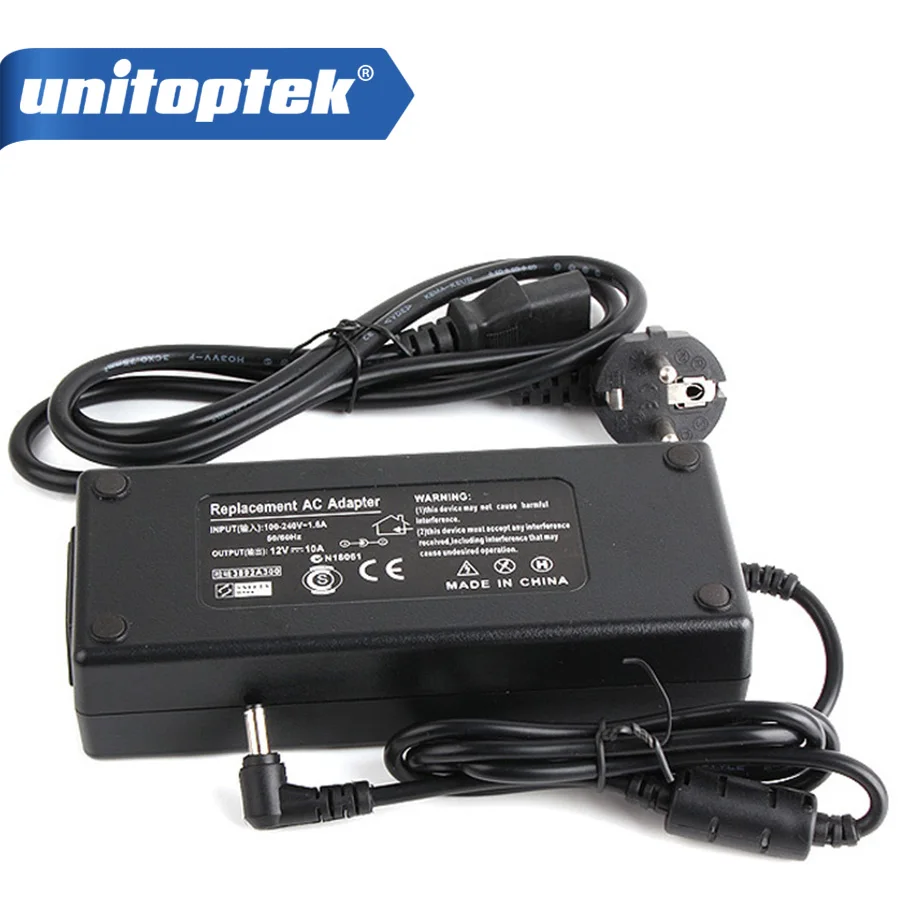 

EU/US/AU/UK Plug DC 12V 10A 120W Output Led Strip AC Power Adapter Power Supply Switching Charger For LCD Monitor or CCTV Camera