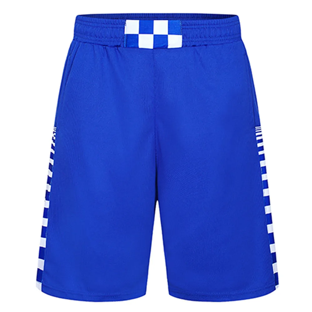 Blue Новые летние мужские спортивные шорты Sweatband Мужские Шорты для купания дышащая Фитнес пляж спорт бегающих тренировочные брюки c0322 - Цвет: Blue