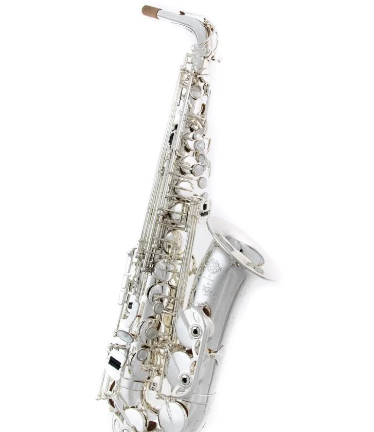 

New high quality silver plated SELMER alto saxophone SA 80 II series instrument alto saxophone show free shipping