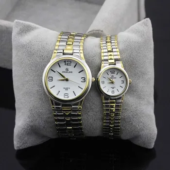 

shsby new design gold rich luxury fashion temptation stainless steel men and women watch lovers couple watch