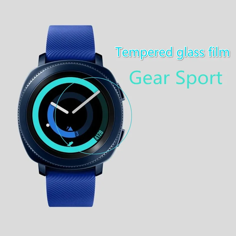 

For Samsung Gear Sport Smart Bracelet Ultra-thin Glass Film Scratch Proof Easy to Install Screen Protective Film