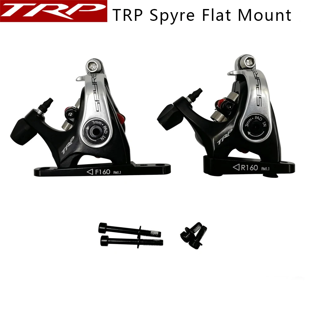 TRP-Spyre-Flat-Mount-Mechanical-Dual-Side-Actuation-Road-Disc-Brake-Caliper-SPYRE-Front-Rear-160mm-(2)