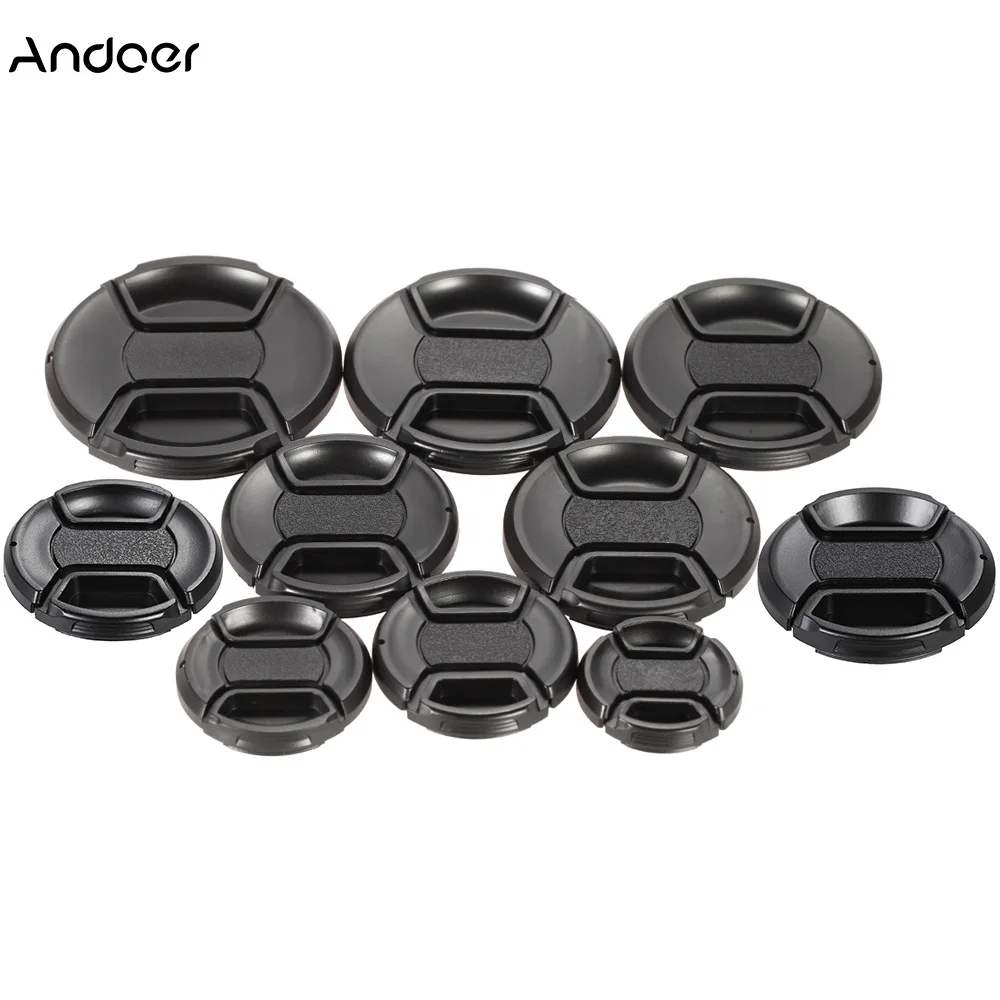 

40.5-55mm Center Pinch Snap-on Lens Cap Cover for Canon Nikon Sony Olympus DSLR Camera Camcorder Lens Cap Cover