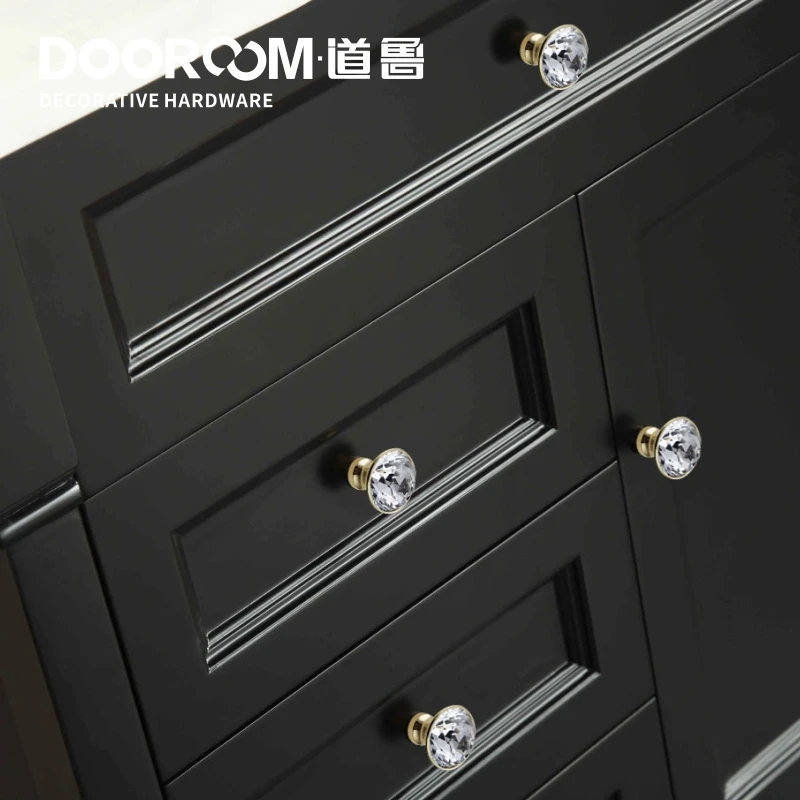 Dooroom латунные мебельные ручки Хрустальный шкаф комод дверь ящик для обуви тянет