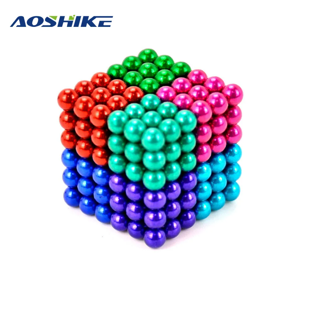 

1 Set 5mm 216 pcs Creative Neodymium Magnet Colorful Buck Ball Fun Toys Imanes Magic Strong NdFeB For Adult Kids DIY Magnet
