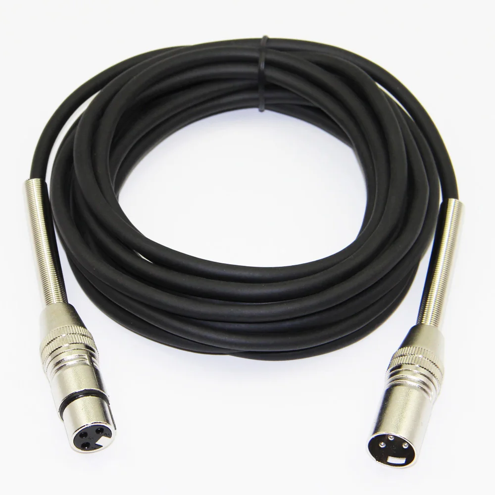 Кабель Bochara XLR штырь гнездо M/F с пружинной защитой для фольги усилителя микрофона +