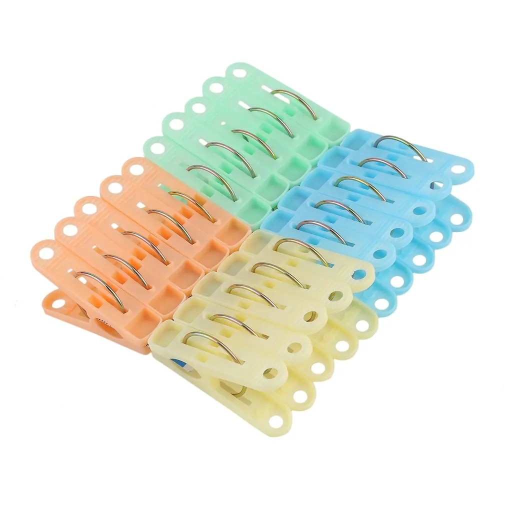 20pcs Plastic Clothespins Laundry Clothes Pins Home Quilt Clip Clothes