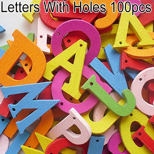 Новое поступление 100 шт красочные буквы цифры деревянные плоские с оборота украшения ремесла инструмент