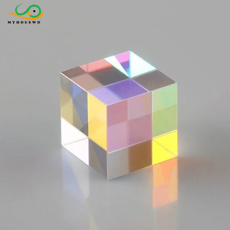 

MYHOESWD Transparent X-cube Separating Light Scientific Experiment Toy Technology Toys for Kids Learning Educational Prism Toys