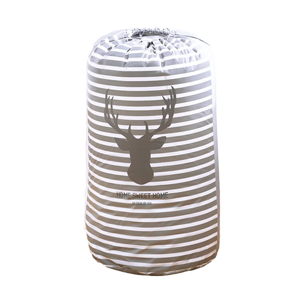 Одежда мешок на шнурке подушки Одеяло Шкаф для одеял Органайзер сумка для одежды Переносные сумки для хранения постельные принадлежности Органайзер - Цвет: Striped deer