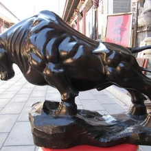 Bi003300 1" Китай Народная Классическая Бронзовый Коррида коррида Ox-волов Bull Животных Статуя