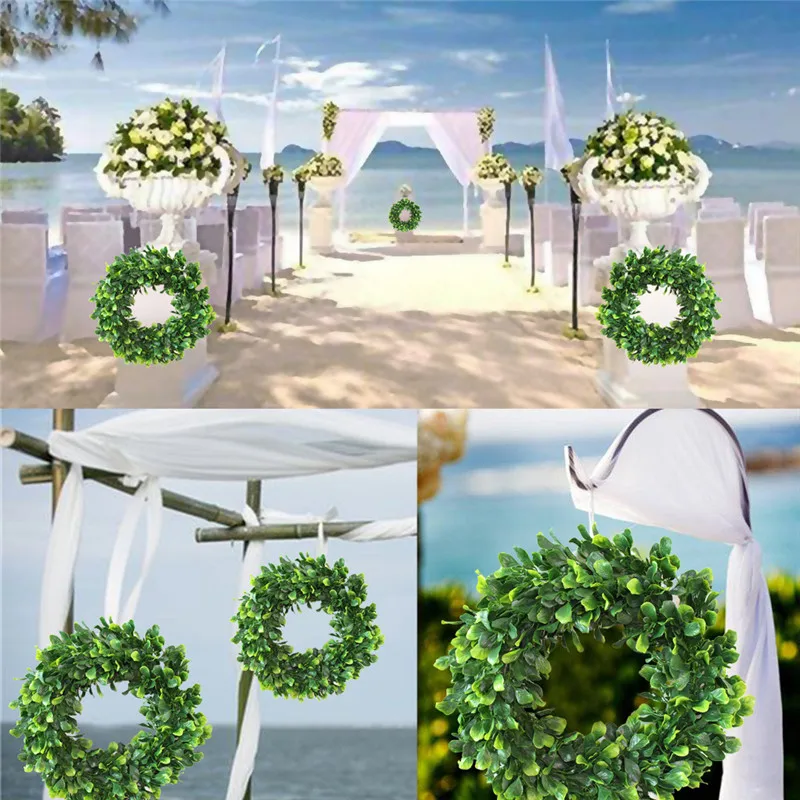 

Wedding Decorations Vine Artificial Flowers Arch Decor With Green Leaves Hanging Wall Garland Wedding Festival Celebration New