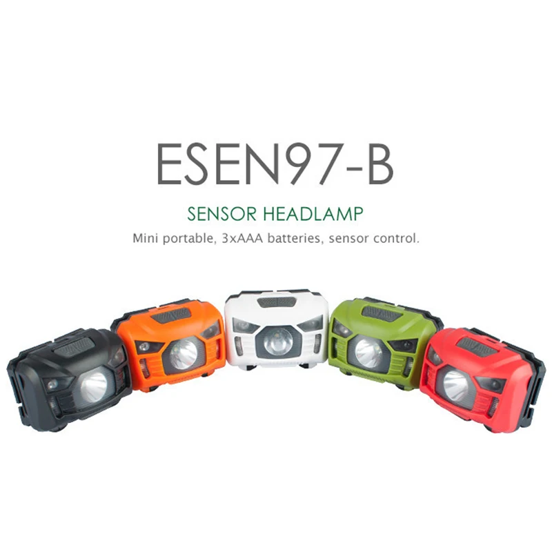 

LED Sensor Headlamp Mini Headlight with Headband Camping Fishing Flashlight Head Torch Lamp DTT88