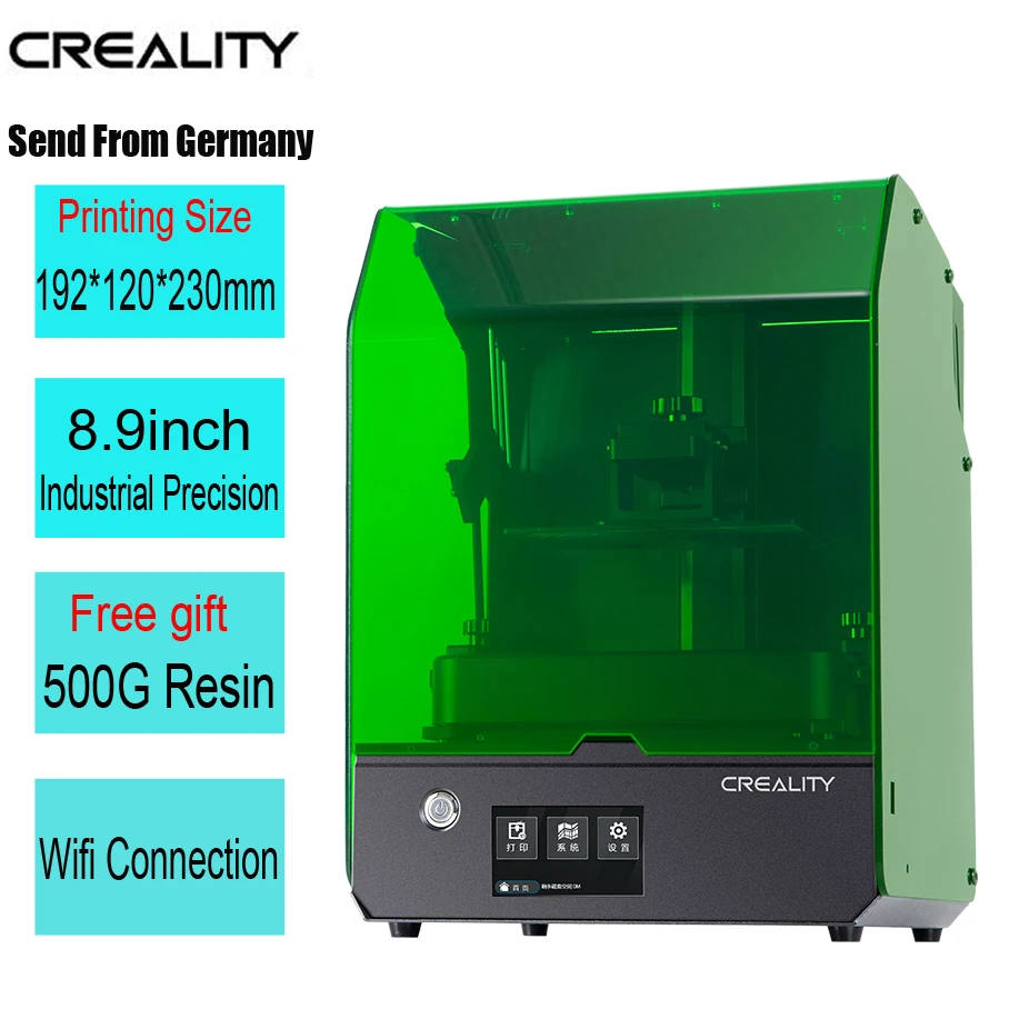 

Creality big Printing size 192 * 120 *230 mm 3d Printer UV-LED DLP /LCD /SLA printer