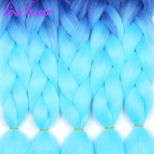 LISI HAIR Jumbo Braids Ombre long Synthetic Braiding Hair Blonde Pink Blue Grey multiple colour 100g 24 inches