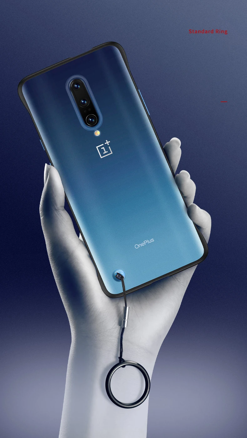 Тонкий Бескаркасный чехол для Oneplus 7 Pro тонкий прозрачный силиконовый Край Матовый Жесткий противоударный чехол для OnePlus 7 полуобернутый чехол