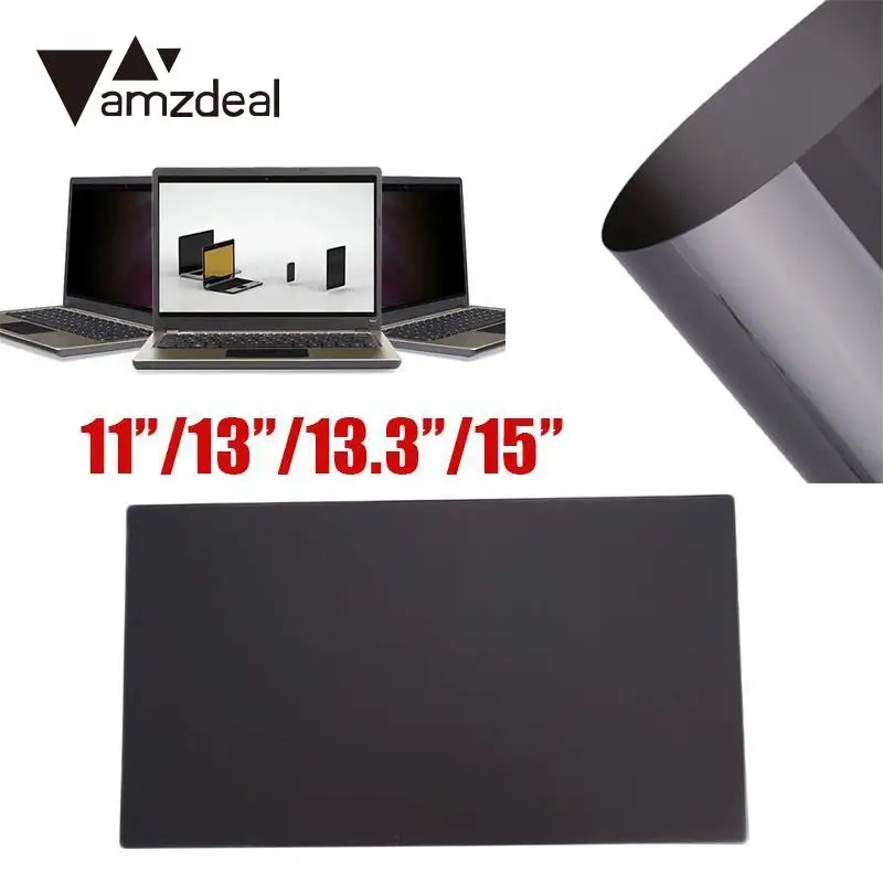 

amzdeal Anti Glare Privacy Thin LCD Screen Protector Film Anti Scratch For 15inch Laptop
