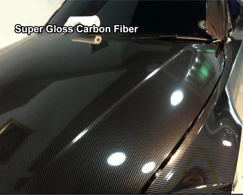 Ультраглянцевая виниловая наклейка из углеродного волокна 6D без пузырьков для автомобильных обертываний, чехол для телефона, мотоцикла