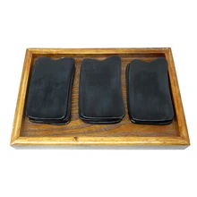 200 шт./лот хорошее качество традиционный массаж иглоукалыванием инструмент весь для тела, меридиан Guasha доска рога буйвола/слому комплект