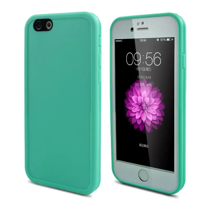 Роскошный Водонепроницаемый чехол 360 для Iphone 6 6s 8 Plus 5 se X ТПУ + ПК