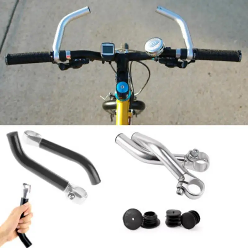 Велосипедный спорт рукояти для велосипедов подходит для 22,2 мм руль Алюминий сплав с внутренним шестигранником поверхностное окисление обработки Роговая ручка