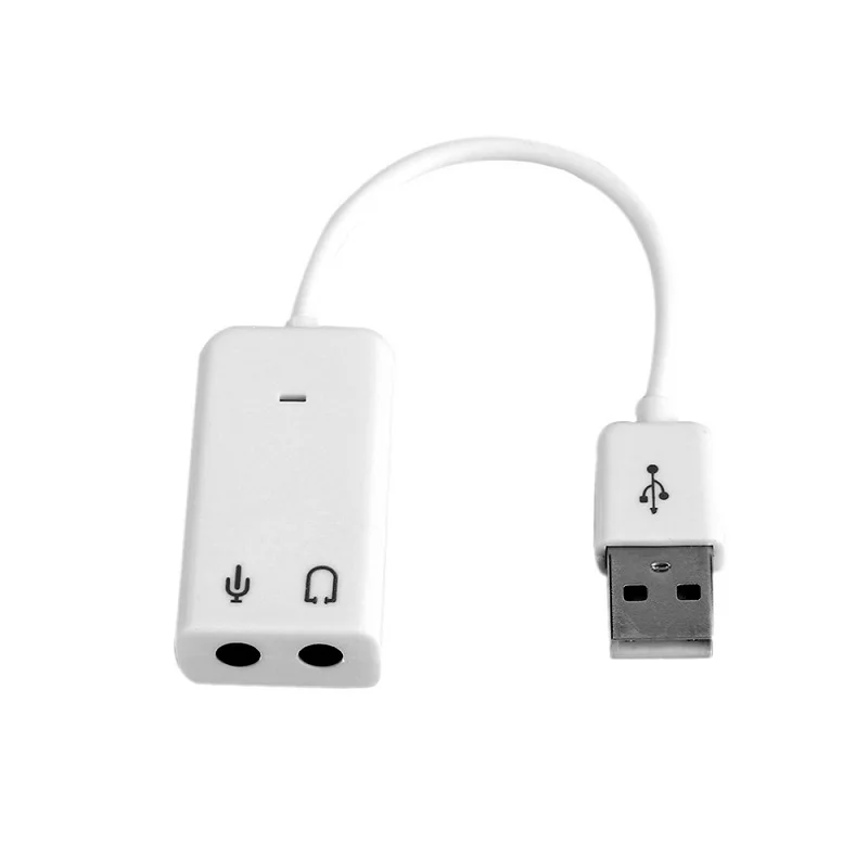 DZLST USB 2,0 Звуковая карта Виртуальная 7,1 USB к разъему 3,5 мм 3D внешний аудио адаптер наушники с микрофоном USB Звуковая карта для портативных ПК