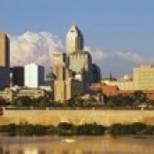 Buildings at the waterfront  White River  Indianapolis  Marion County  Indiana  USA Poster Print (36 x 12)