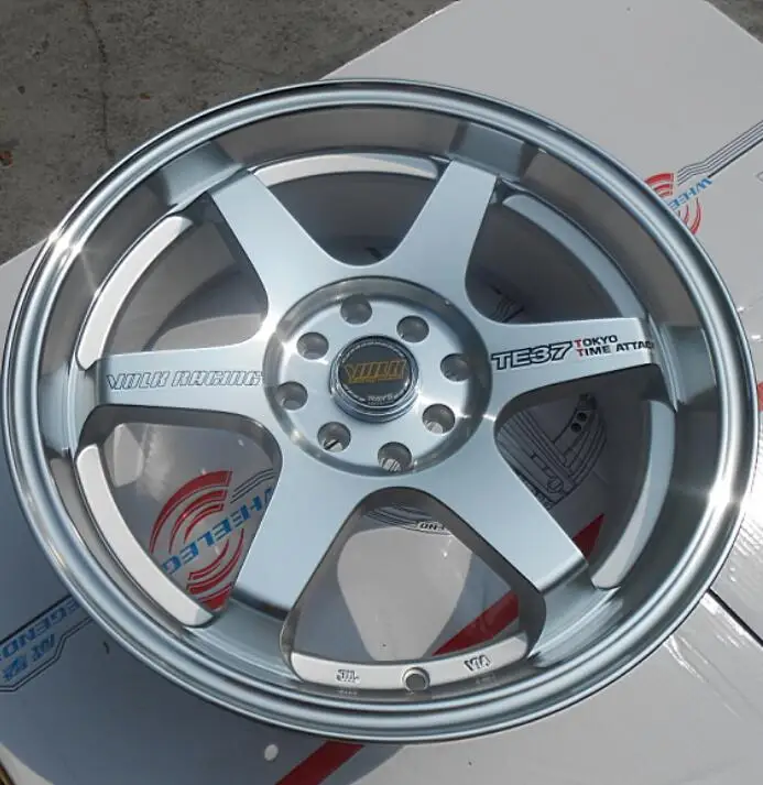 

Replica TE 37 15 Inch 15x6.5 4X100 4x114.3 5X100 5X112 5X114.3 Car Alloy Wheel Rims