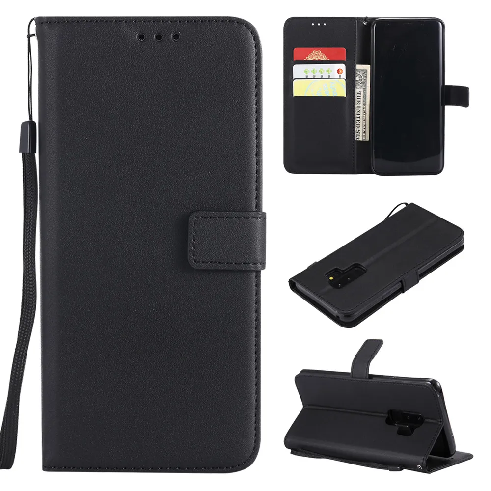For Samsung Galaxy S9 Plus S5 Mini S6 S7 Edge S8 Plus Case cover Luxury Leather Flip wallet Case For Samsung S5 S6 S7 S8 S9 case1