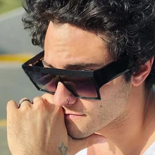 PAWXFB Brand Designer New Square Oversized Sunglasses Men High quality Big Frame Sunglasses Luxury Oculos de sol Male Shades PAWXFB Brand Designer New Square Oversized Sunglasses Men High quality Big Frame Sunglasses Luxury Oculos de sol Male Shades