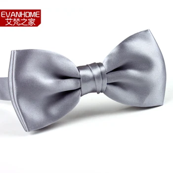 

2019 Fashion Ties For Men Male Bow Tie Male Double Layer Fashion Male Fashion Bowtie Silver Grey lj002 Slim Brand
