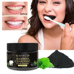 Bamboo активированный уголь Кокосовая отбеливание зубов косметическая пудра Зубы Отбеливание гигиены полости рта тематические товары про