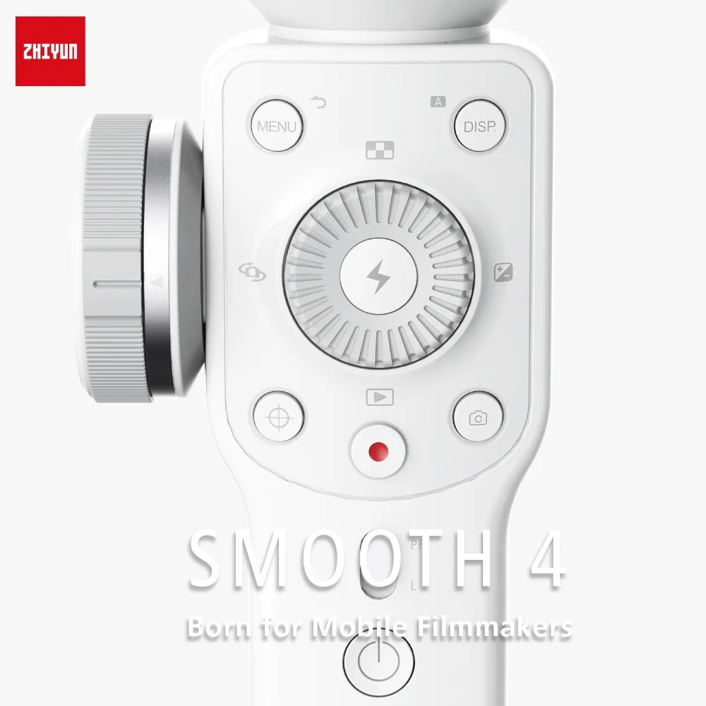 Zhiyun Smooth 4 3-Axis Focus Pull& Zoom возможность ручного стабилизатора для iPhone X 8 7 Plus samsung Galaxy S8+ S8 белый