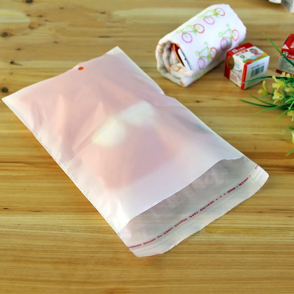 Retail Milk White Plastic Self Adhesive Seal Bag Household Package Bag