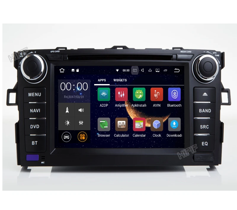 Clearance HIFIF 2 Din 1024*600 Quad Core Android 7.1.2 Car DVD GPS Navigation For Toyota Corolla 2007-2013 Car Head Unit +RDS/ 3G/4G/WIFI 2