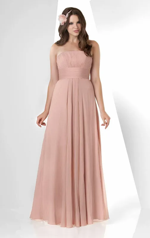 Modern Sheath Column Strapless Prom Dress