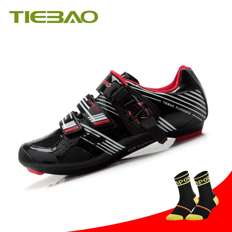 

Tiebao bicycle road shoes cycling women sport superstar sneakers Breathable Black Cycling Road Bike Shoes Men scarpe ciclismo