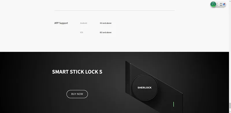 Обновление английской версии приложения) xiaomi Mijia Sherlock S1 Smart stick lock, добавить отпечаток пальца/пароль диск для xiaomi smart home kit