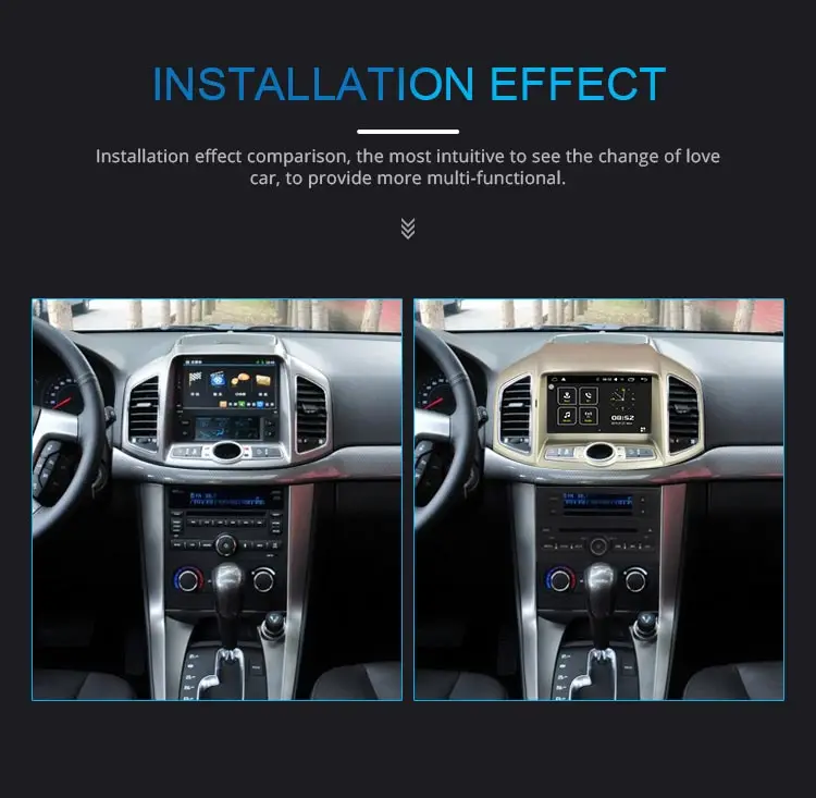 Top JDASTON 8" Android 9.0 Car CD DVD Player For Chevrolet Captiva 2006 - 2015 GPS Navigation Auto Radio Audio RDS Wifi CANBUS Map 10