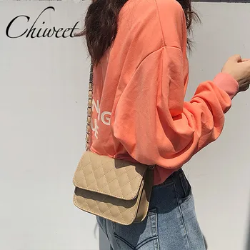 

Vintage Mini Chain Bag Designer Quilted Luxury Handbags Women Ladies Small Messenger Bags Diamond Lattice Shoulder Bags Female