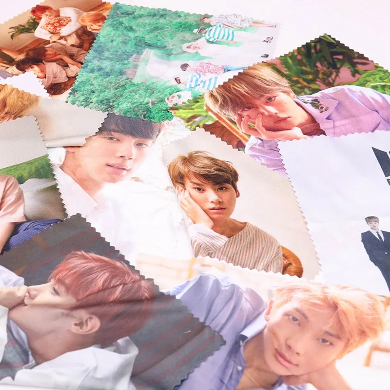 

New kpop Bangtan Boys glasses cloth wipe the phone screen