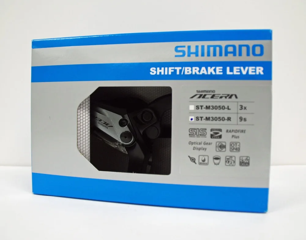 Оригинальные Shimano Acera Тормозные ручки для велосипеда ST M3050 2 пальца черный серый