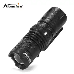 AloneFire TK100 мини светодио дный фонарик Увеличить 4 режиме светодио дный Torch Light Lanterna тактический фонарь 16340 Батарея для велосипедных отдых