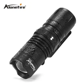 

AloneFire TK100 Mini Led Flashlight Zoom 4Mode LED Torch Light Lanterna Tactical Flashlight 16340 Battery For Bicycle Camping