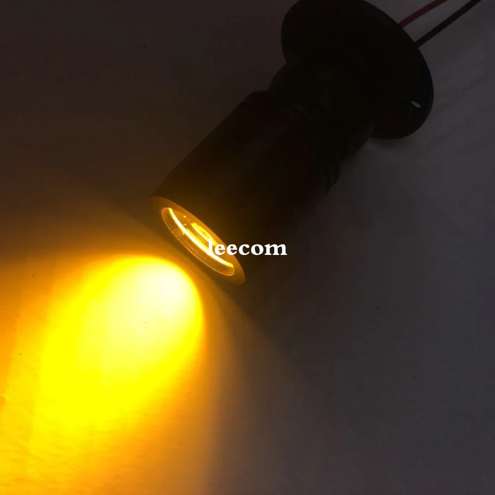 

4pcs dc12v Adjustable pitch yellow color Led Cabinet Light Light Energy Saving Spot Home color Downlight Mini Recessed Lamp