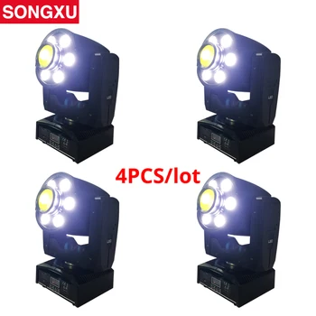 

SONGXU 4pcs/lot Moving Head LED Spot Light 30W Spot with 6x8w LED Wash Disco Spot Light Wash Light/SX-MH060830