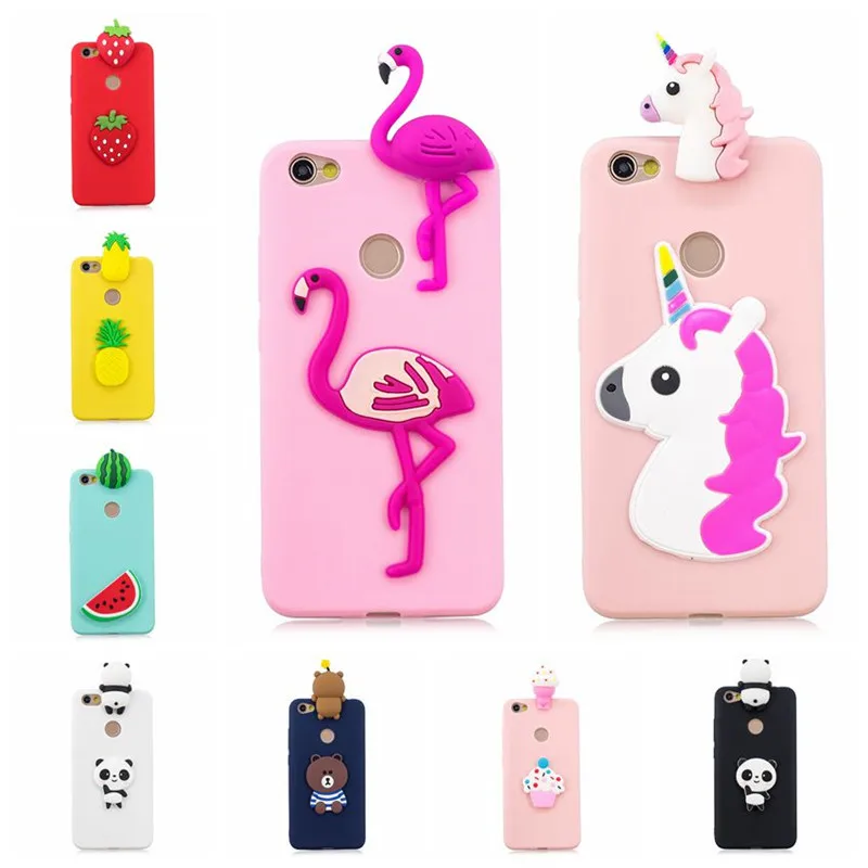 

For Xiaomi Redmi Note 5A 3D Cartoon Unicorn Panda Phone Cases Soft TPU Silicon Back Cover For Coque Xiaomi Redmi Note 5A case