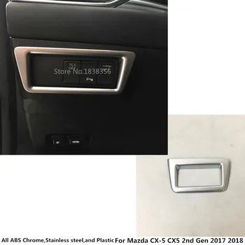 

For Mazda CX-5 CX5 2nd Gen 2017 2018 2019 2020 Car Stick Cover Inner ABS Button Front Head Light Switch Trim Frame Lamp 1pcs