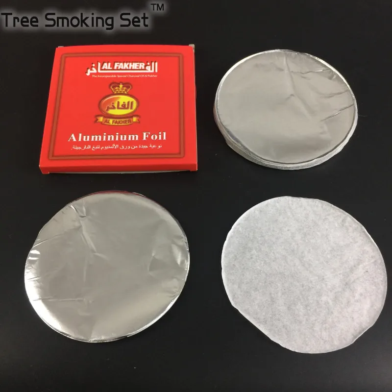 50 шт./упаковка алюминиевая фольга для кальяна 0 03 мм|narguile chicha|foil packnarguile hookah shisha |