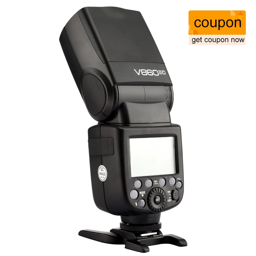 

Godox V860II-C V860C II E-TTL HSS 2.4G Build-In Transceiver Li-ion Battery Flash for Canon